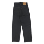 LEVI'S Big E Womens Jeans Black Relaxed Straight Denim Medium W23 L23 Classic
