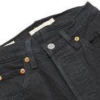 LEVI'S Big E Womens Jeans Black Relaxed Straight Denim Medium W23 L23 Classic