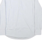 HUGO BOSS Mens Blue & White Stripe Shirt M Formal Button Collar Classic Fit