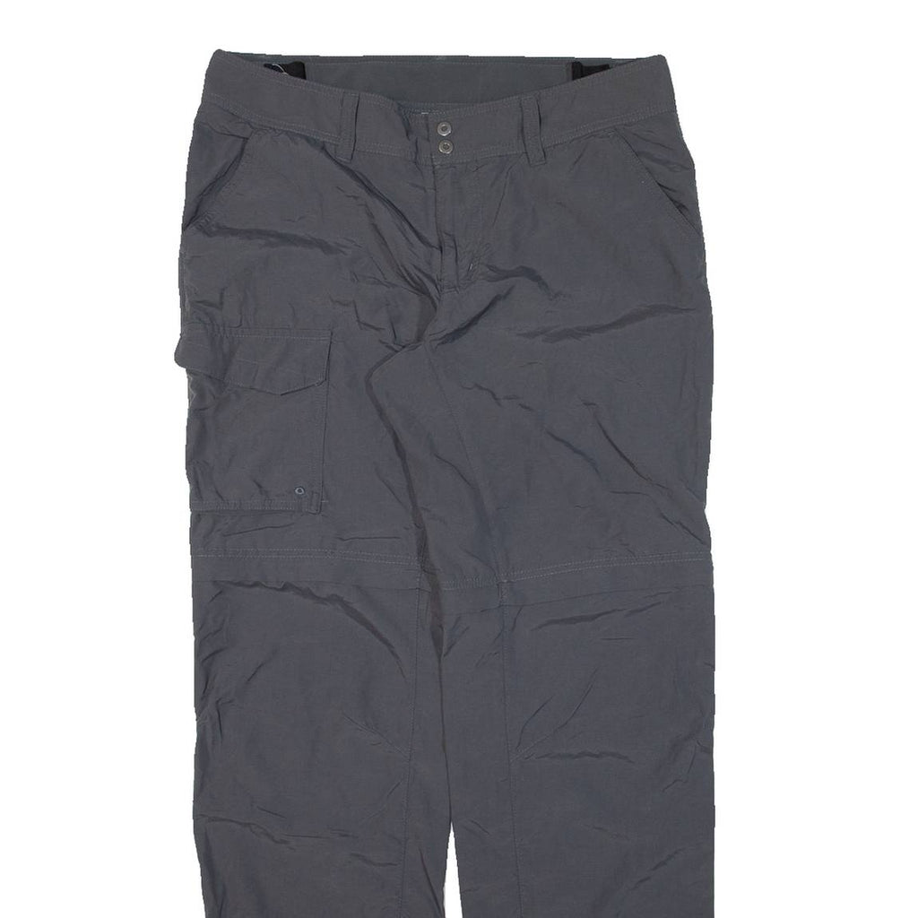 COLUMBIA Womens Trousers Grey Regular Straight Nylon W32 L30