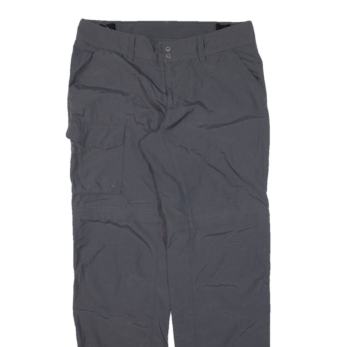 COLUMBIA Womens Trousers Grey Regular Straight Nylon W32 L30
