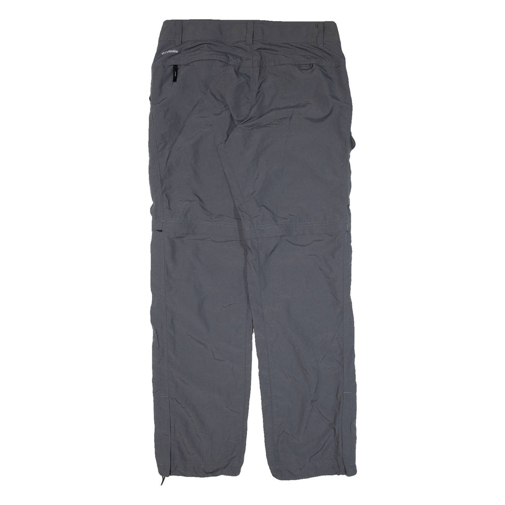 COLUMBIA Womens Trousers Grey Regular Straight Nylon W32 L30