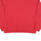 MICKEY Mens Red Sweatshirt 2XL Cotton Blend Pullover Cartoon Graphic