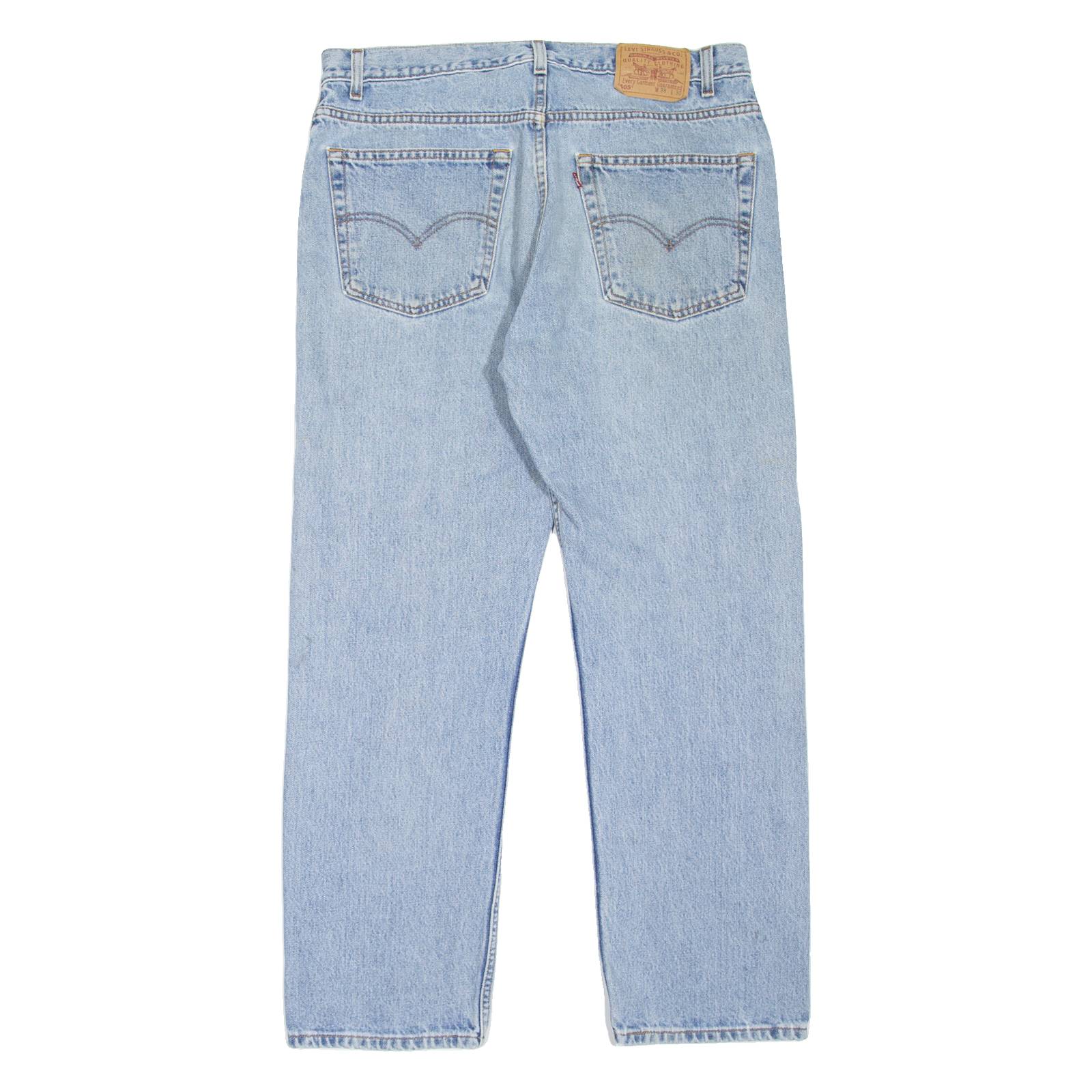 LEVI'S 505 Jeans Mens Blue Regular Straight 90s W38 L30