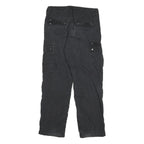 CARHARTT Mens Cotton Blend Black Relaxed Cargo Trousers W30 L30 Workwear