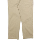NAUTICA Mens Regular Fit Beige Cotton Blend Trousers W30 L24 Classic Zip Closure