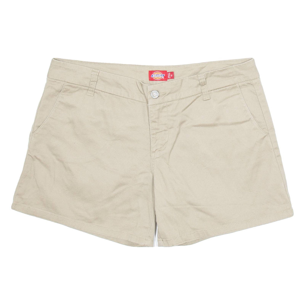 DICKIES Womens Workwear Shorts Beige L W34