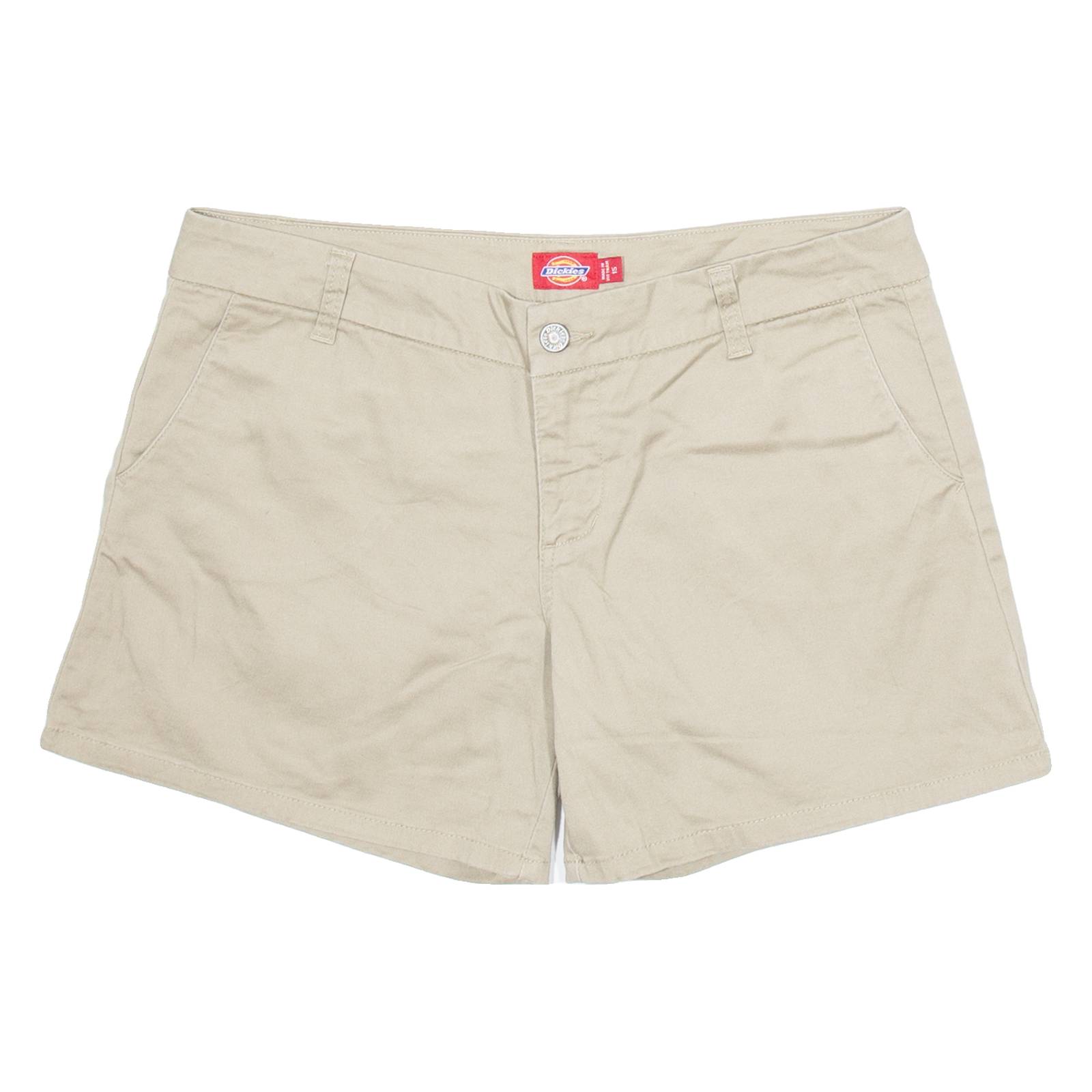 DICKIES Womens Workwear Shorts Beige L W34