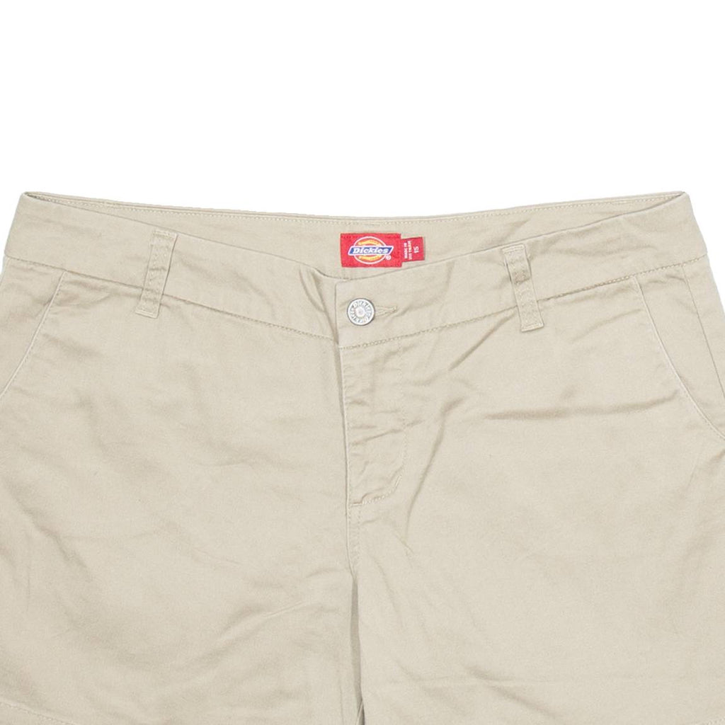 DICKIES Womens Workwear Shorts Beige L W34