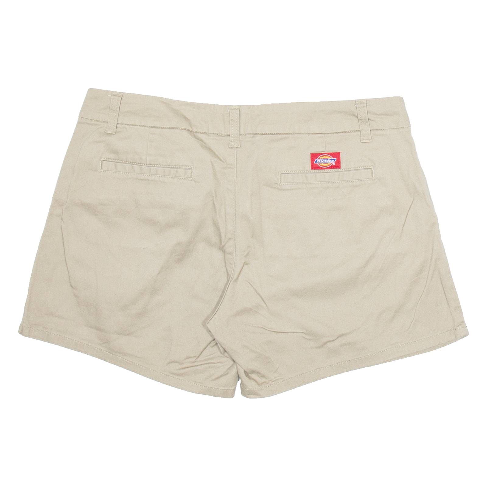DICKIES Womens Workwear Shorts Beige L W34