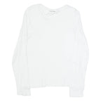 REFORMATION Mens T-Shirt White Long Sleeve S