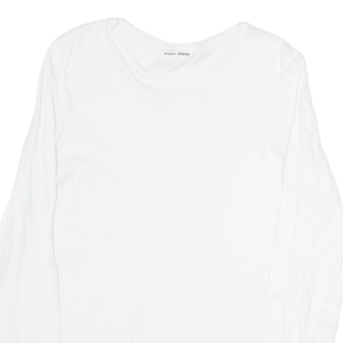 REFORMATION Mens T-Shirt White Long Sleeve S