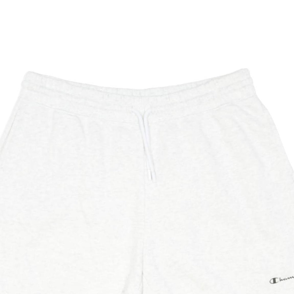 CHAMPION Womens Shorts White Casual Cotton Blend XL W33 Champion Logo