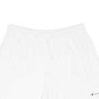 CHAMPION Womens Shorts White Casual Cotton Blend XL W33 Champion Logo