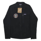PATAGONIA Mens Black Fleece XS Zip Jacket Logo Patch Casual Outdoor Warm