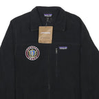 PATAGONIA Mens Black Fleece XS Zip Jacket Logo Patch Casual Outdoor Warm