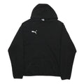 PUMA Womens Black Hoodie L Cotton Blend Pullover Hooded Sweatshirt Casual