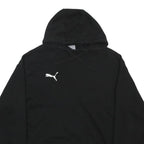 PUMA Womens Black Hoodie L Cotton Blend Pullover Hooded Sweatshirt Casual
