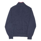 TOMMY HILFIGER Mens Navy Blue Patterned Pullover Crew Neck Basic Knit M Jumper