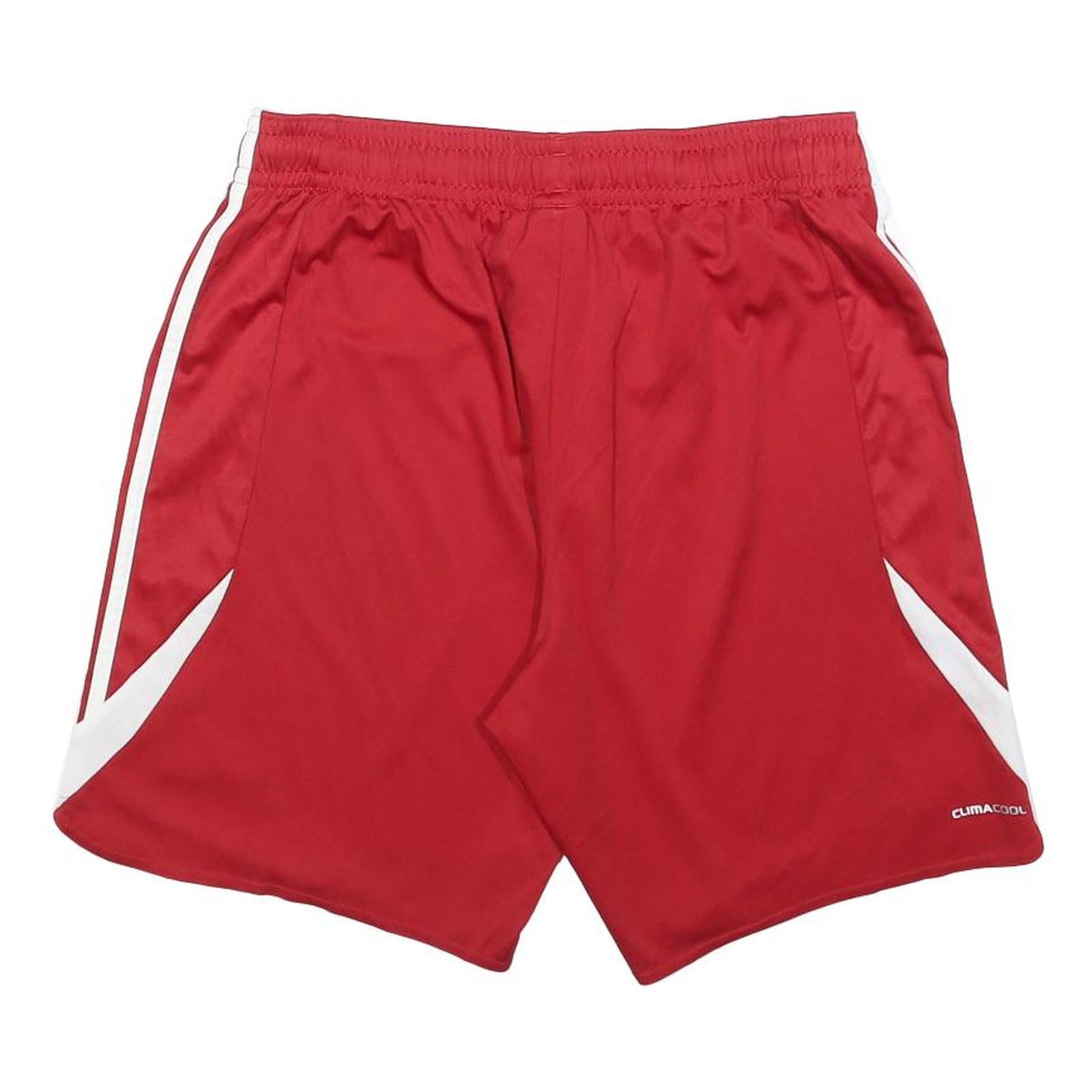 ADIDAS Mens Red & White Sports Casual Shorts L W32 Athletic ClimaCool