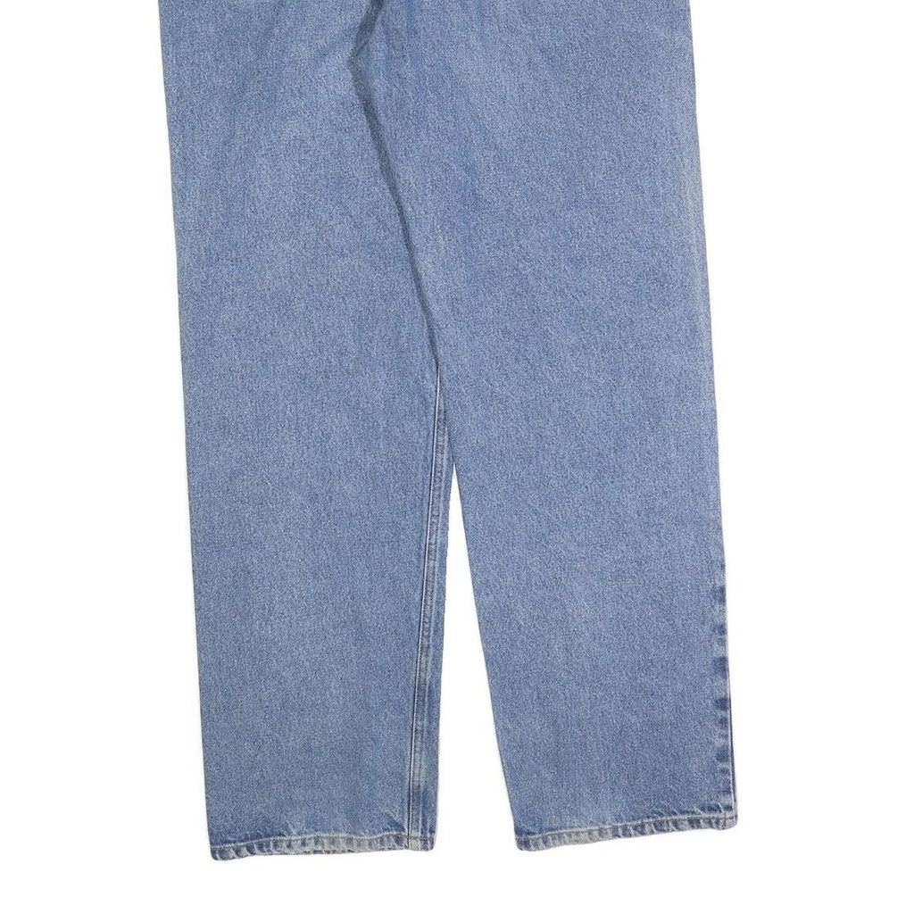 CARHARTT Mens Relaxed Light Blue Denim Jeans W40 L34 Classic Cotton Blend Zip