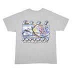 Mens Grey Aaron Yates Graphic T-Shirt M Short Sleeve Crew Neck Fast Furious Bike