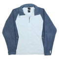 THE NORTH FACE Womens Blue Light Blue Zip Jacket M Polyester Fleece Outdoor