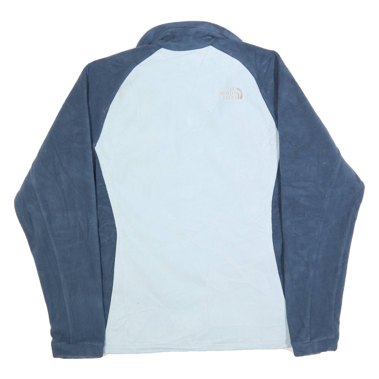 THE NORTH FACE Womens Blue Light Blue Zip Jacket M Polyester Fleece Outdoor
