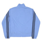 ADIDAS Womens Blue Jacket UK 18 Polyester Blend Zip Classic Sportswear