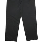 DICKIES Mens Polyester Blend Black Regular Zip Trousers W38 L32 Workwear
