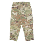 Mens Cotton Blend Camouflage Regular Fit Cargo Trousers W30 L25 Outdoor Utility