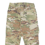 Mens Cotton Blend Camouflage Regular Fit Cargo Trousers W30 L25 Outdoor Utility