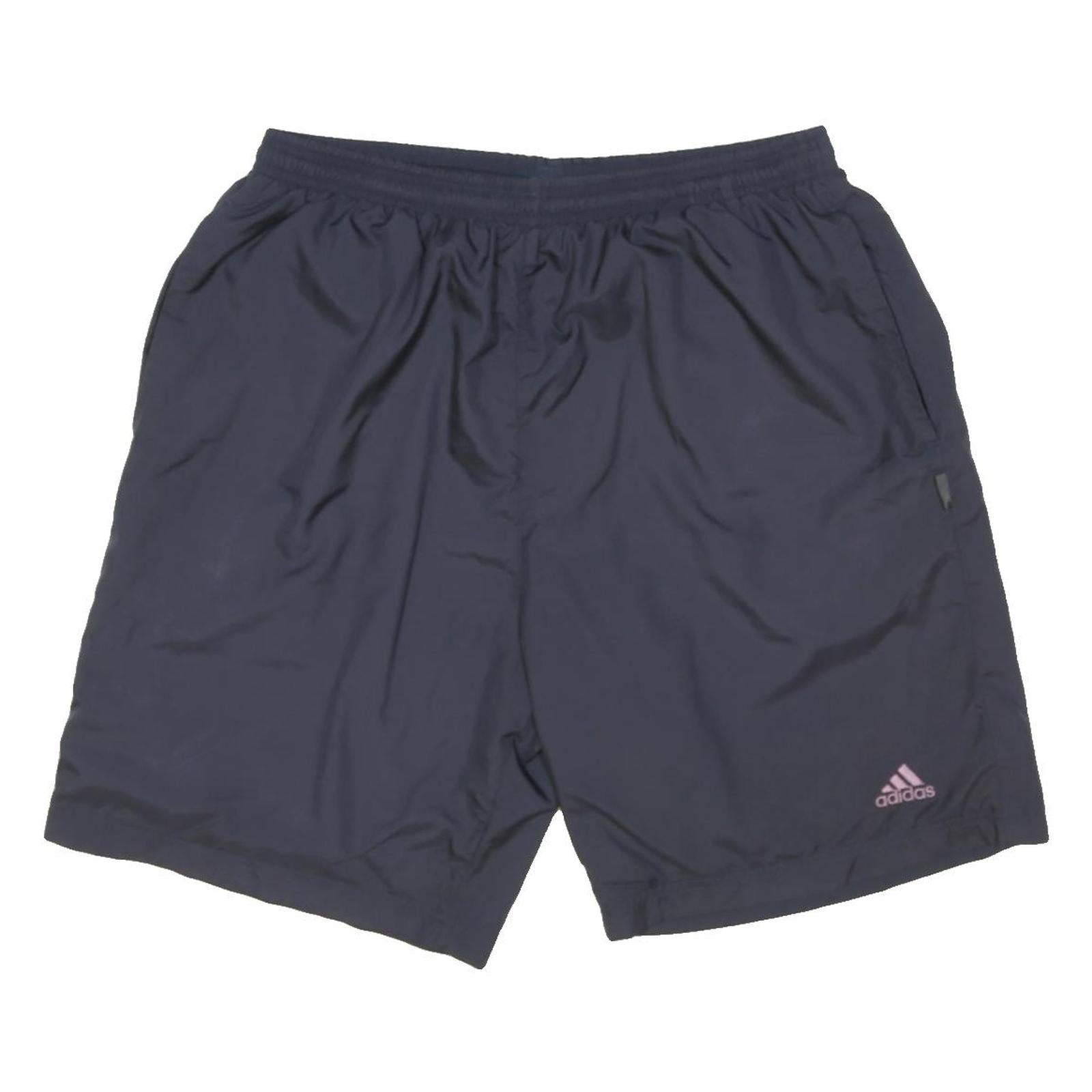 ADIDAS Mens Navy Blue Casual Shorts L W30 Polyester Lightweight Comfort