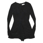ZIMMERMANN Womens Black Playsuit Silk Long Sleeve XS Elegant Designer