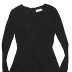 ZIMMERMANN Womens Black Playsuit Silk Long Sleeve XS Elegant Designer