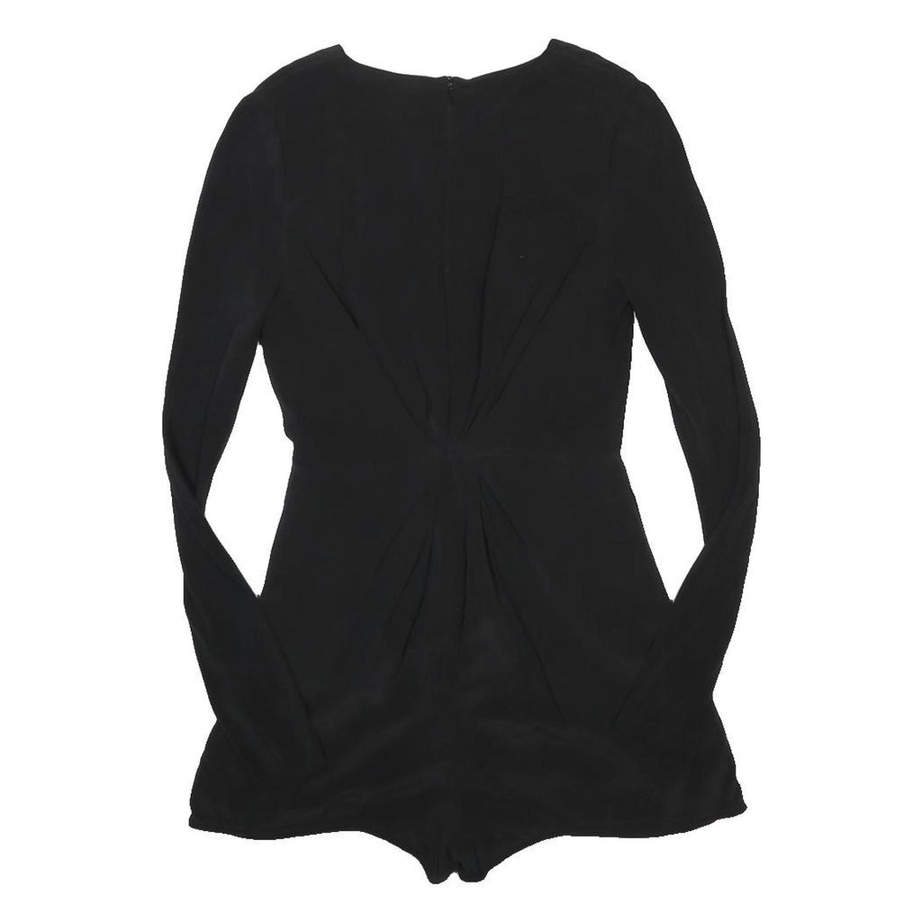 ZIMMERMANN Womens Black Playsuit Silk Long Sleeve XS Elegant Designer