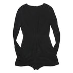 ZIMMERMANN Womens Black Playsuit Silk Long Sleeve XS Elegant Designer