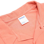 REEBOK Mens Orange Short Sleeve Plain M Cotton Polo Shirt Casual Sportswear