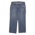 CARHARTT Mens Jeans Blue Regular Straight Denim Medium W34 L27 Workwear Zip