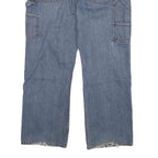 CARHARTT Mens Jeans Blue Regular Straight Denim Medium W34 L27 Workwear Zip