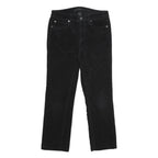CALVIN KLEIN JEANS Womens Cotton Blend Black Regular Straight Trousers W30 L27