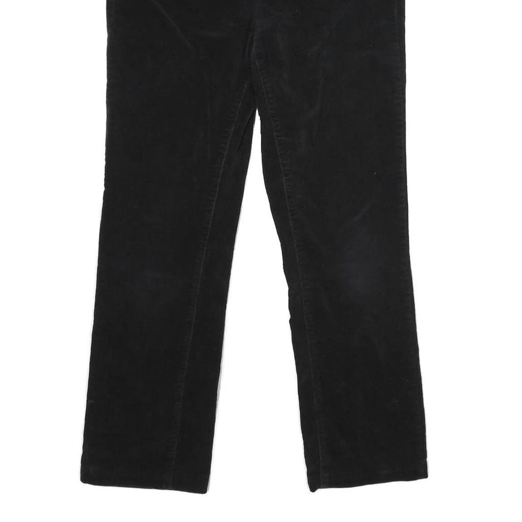 CALVIN KLEIN JEANS Womens Cotton Blend Black Regular Straight Trousers W30 L27