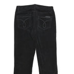 CALVIN KLEIN JEANS Womens Cotton Blend Black Regular Straight Trousers W30 L27