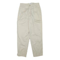 CABIN CREEK Mens Cotton Blend Beige Relaxed Straight Leg Trousers W28 L27 Casual