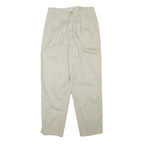 CABIN CREEK Mens Cotton Blend Beige Relaxed Straight Leg Trousers W28 L27 Casual