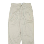 CABIN CREEK Mens Cotton Blend Beige Relaxed Straight Leg Trousers W28 L27 Casual
