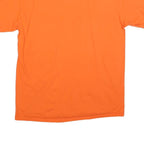 NFL Mens Orange Denver Broncos Graphic T-Shirt L Short Sleeve Crew Neck Cotton