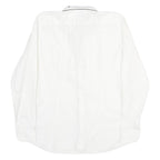JOOP Mens White Slim Fit Shirt S Cotton Blend Long Sleeve Button Collar