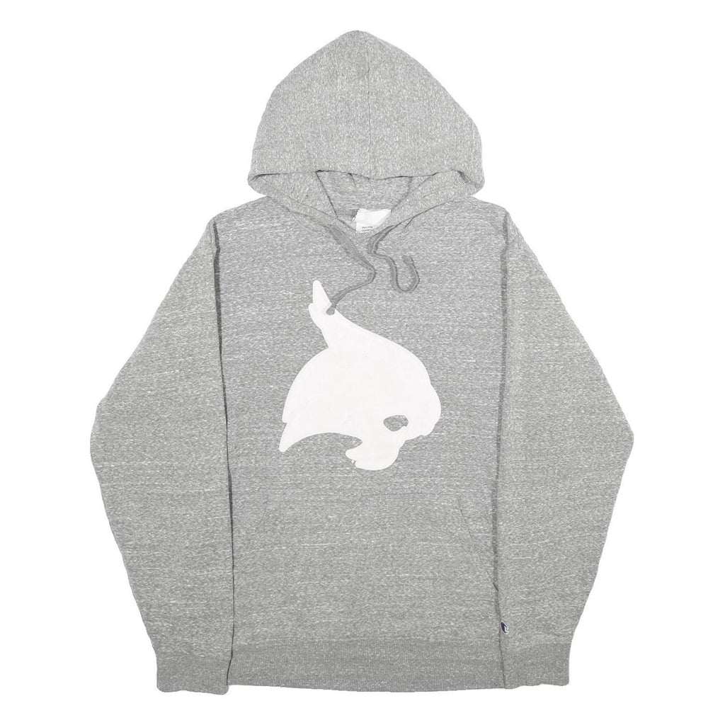CHAMPION Mens Grey Hoodie M Cotton Blend Pullover Hooded Sweatshirt