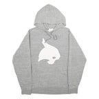 CHAMPION Mens Grey Hoodie M Cotton Blend Pullover Hooded Sweatshirt